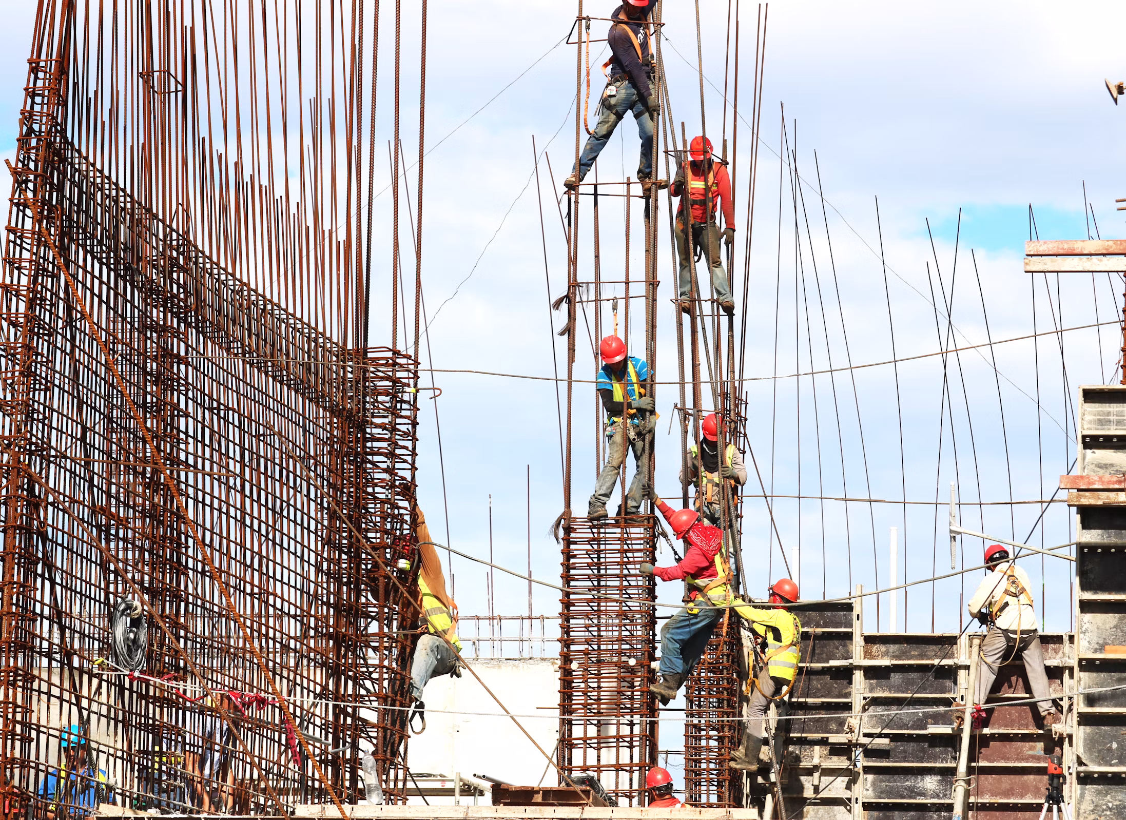 Construction site with infrastructure and equipment representing engineering insurance