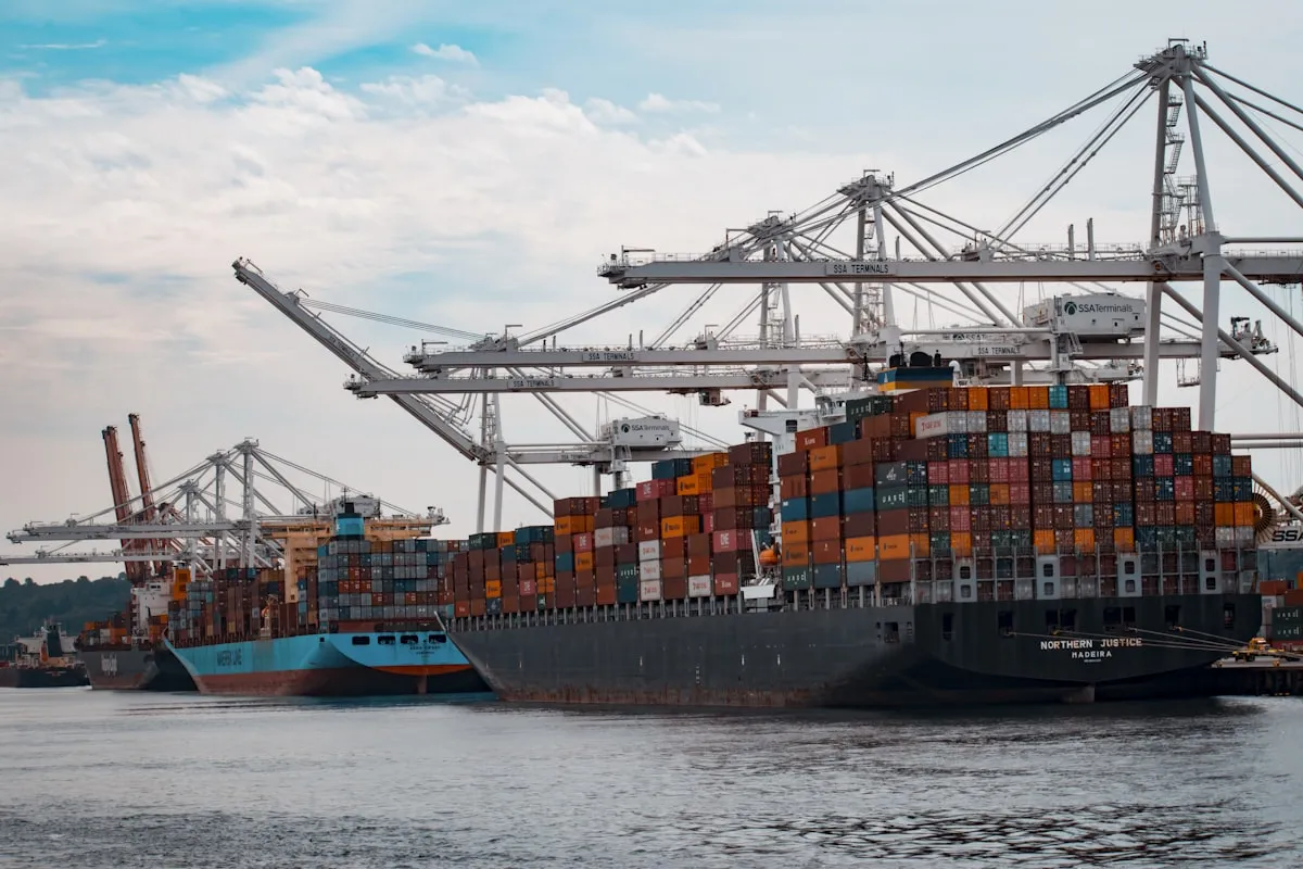 Cargo ships and maritime vessels representing marine insurance coverage