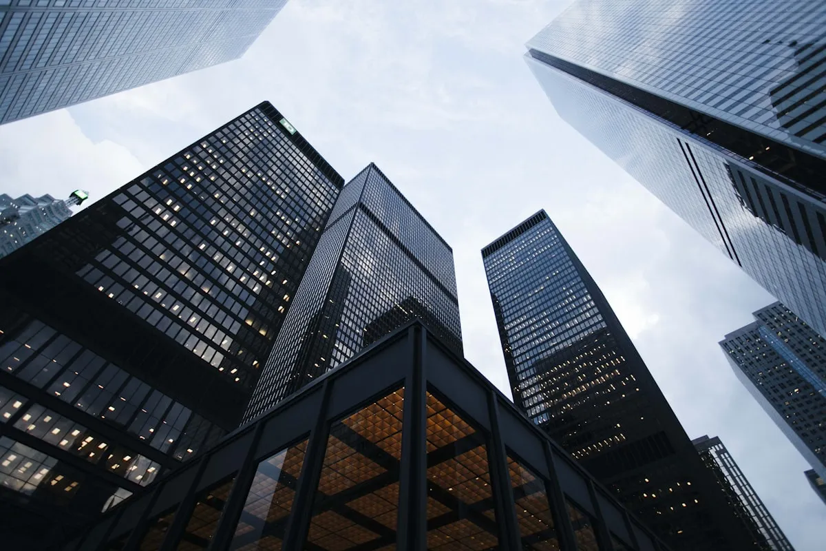 Modern commercial building skyline representing property insurance coverage